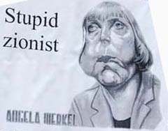 stupid zionist angela merkel