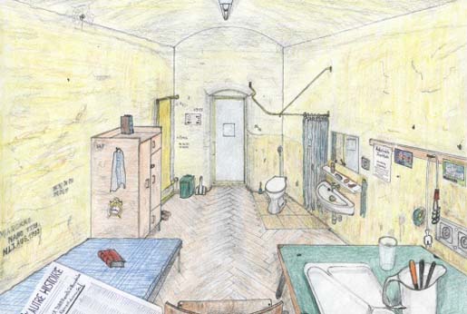 Ernst Z�ndel Toronto Zeichnung Gef�ngnis